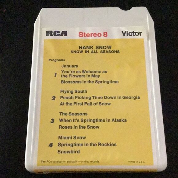 Cassette tape, vintage, Hank Snow, 8 Truck - Picture 4 of 4